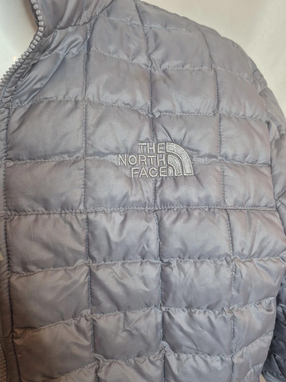 The North Face men's Quilted Packable Jacket - Light Gray